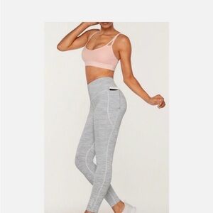 Lorna Jane Booty Support F/L Tight Heather Grey